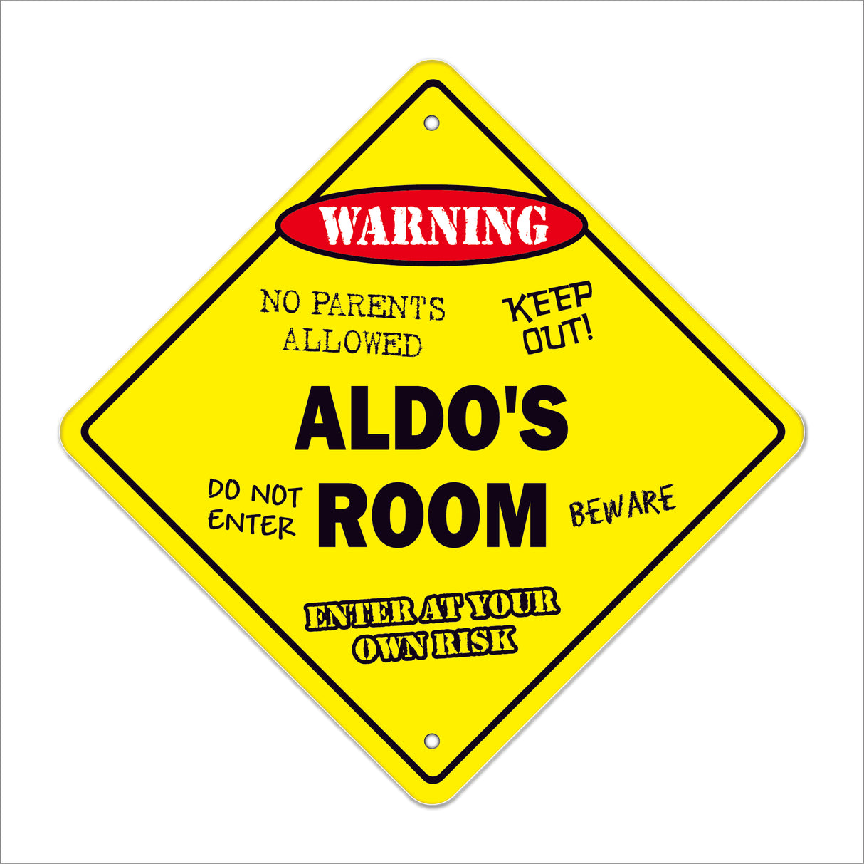 Aldo's Room Sign