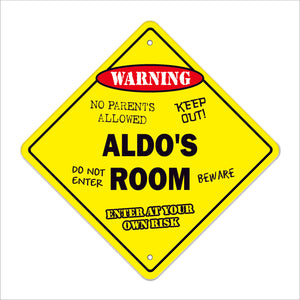 Aldo's Room Sign