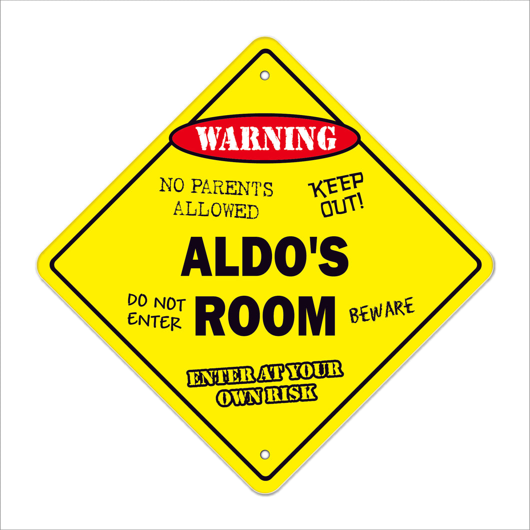 Aldo's Room Sign