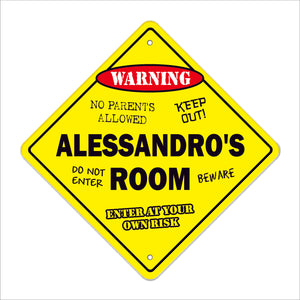 Alessandro's Room Sign