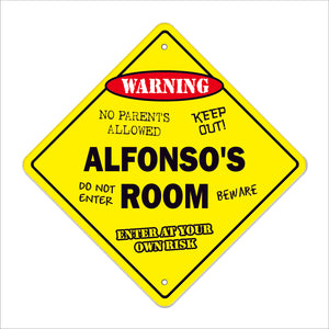 Alfonso's Room Sign