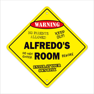 Alfredo's Room Sign