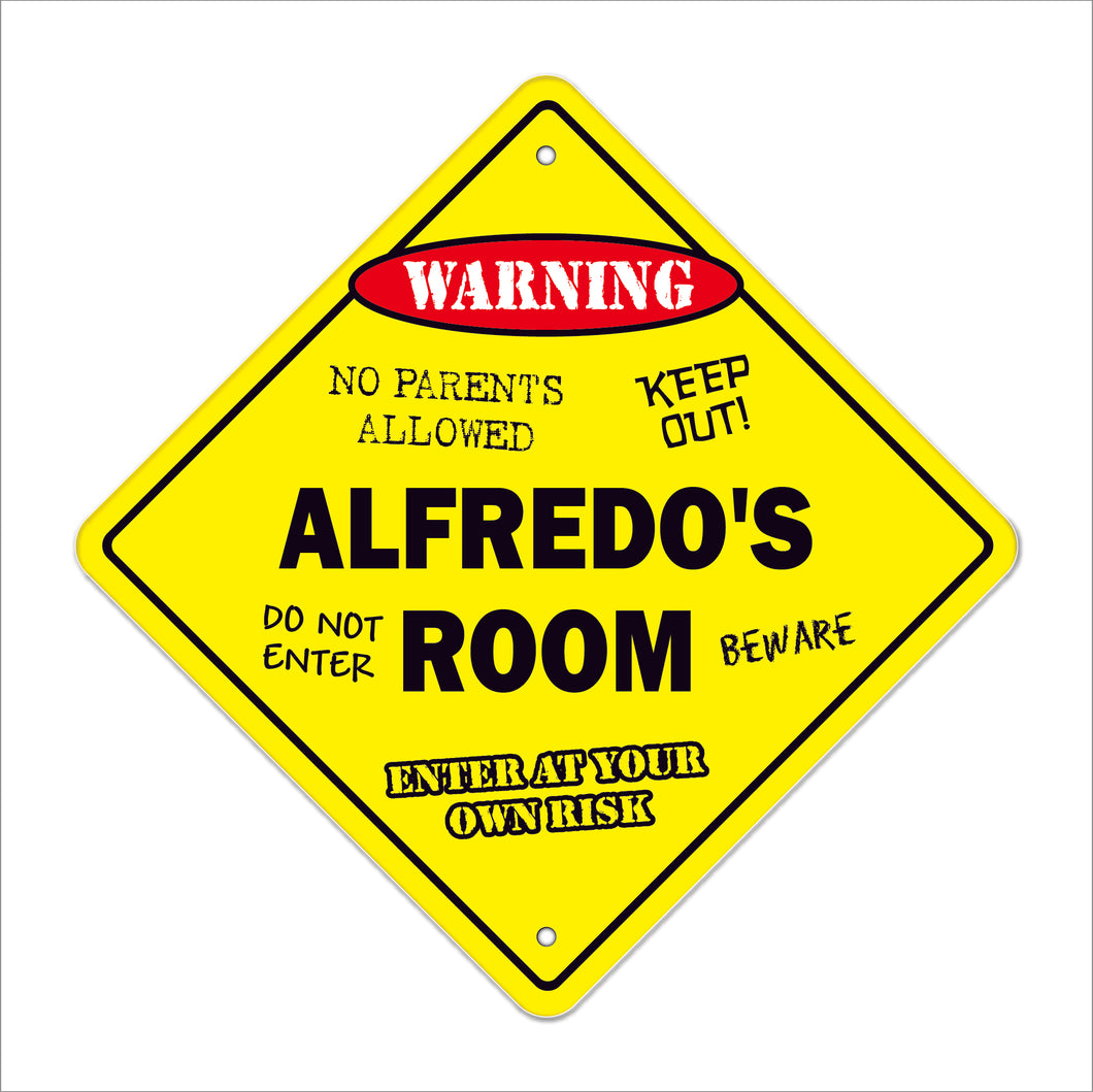 Alfredo's Room Sign