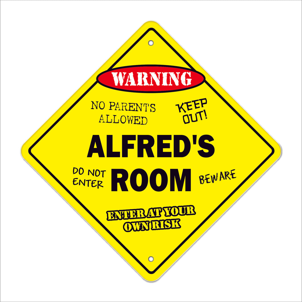 Alfred's Room Sign