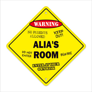Alia's Room Sign