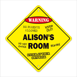 Alison's Room Sign