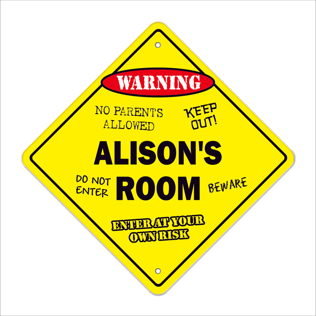 Alison's Room Sign