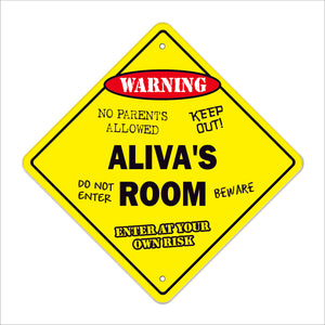 Aliva's Room Sign