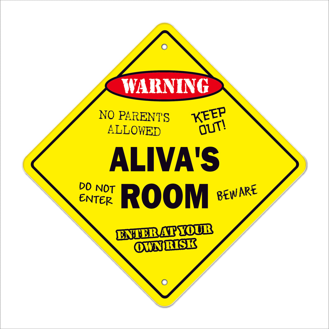 Aliva's Room Sign