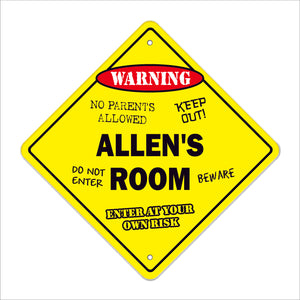 Allen's Room Sign