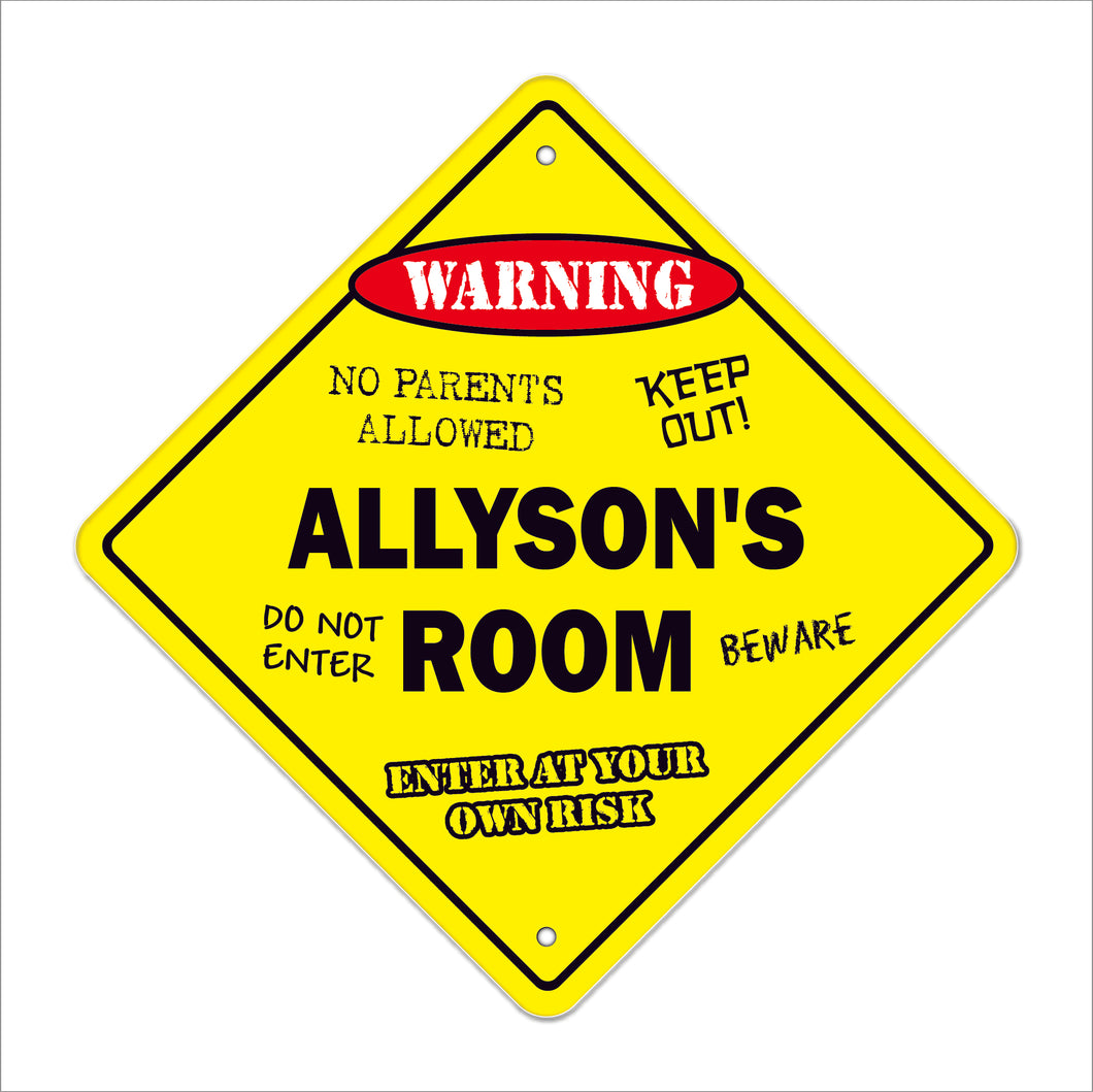 Allyson's Room Sign