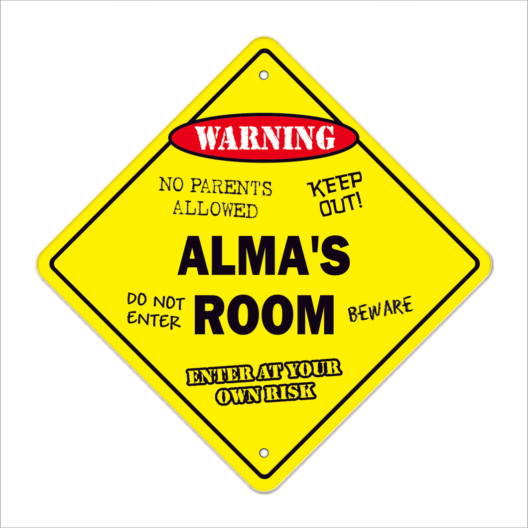 Alma's Room Sign