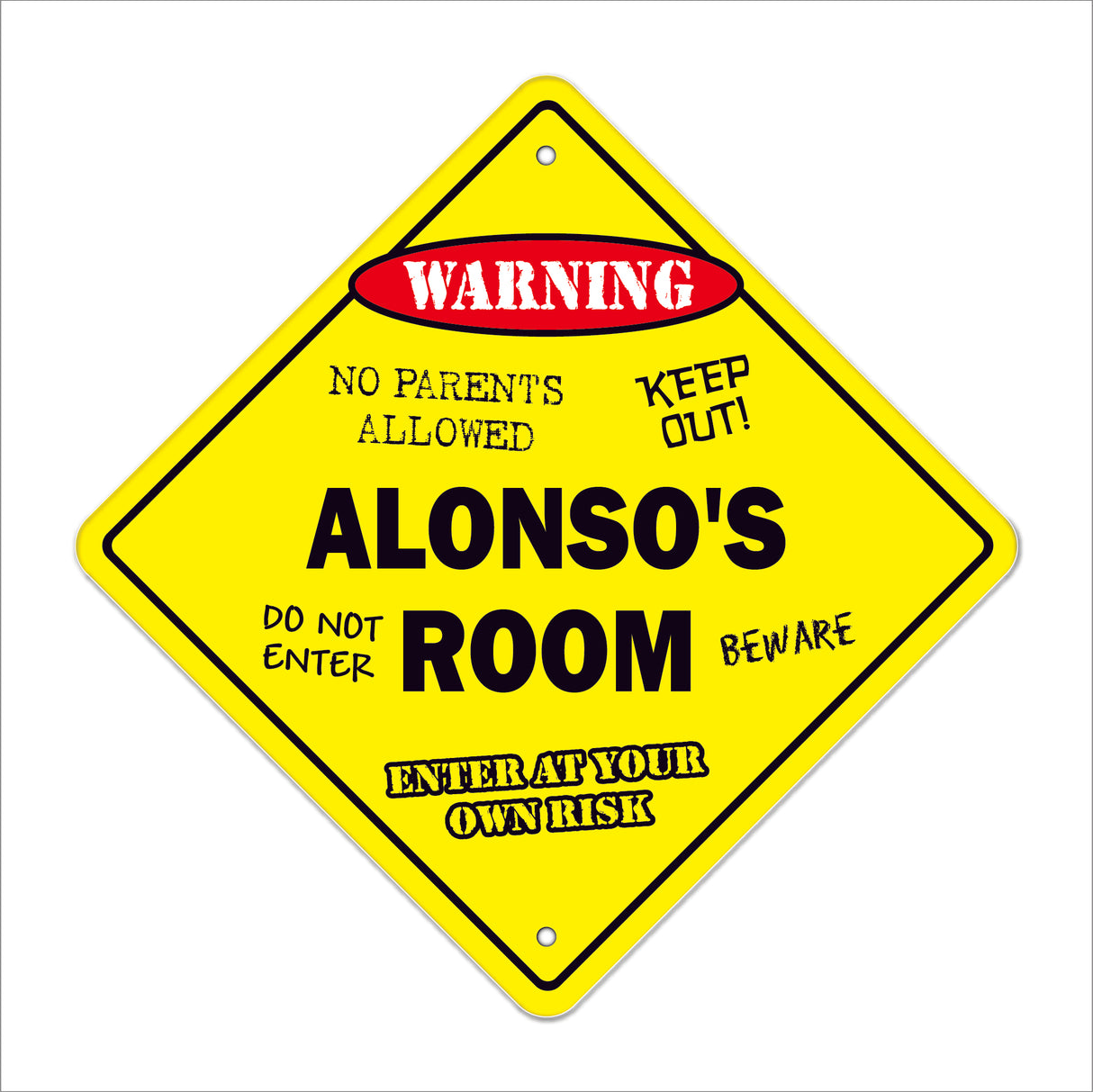 Alonso's Room Sign
