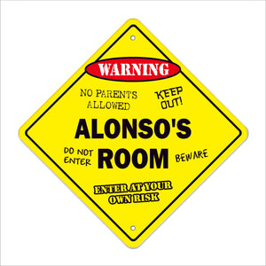 Alonso's Room Sign