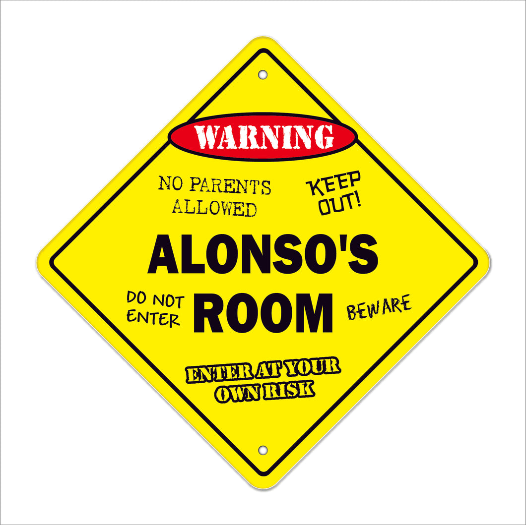 Alonso's Room Sign