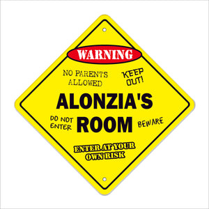 Alonzia's Room Sign