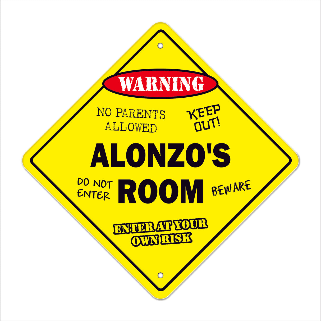 Alonzo's Room Sign