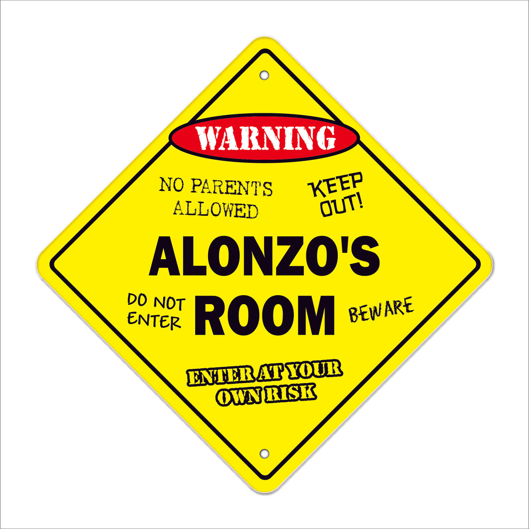 Alonzo's Room Sign