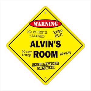 Alvin's Room Sign