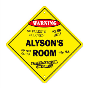 Alyson's Room Sign