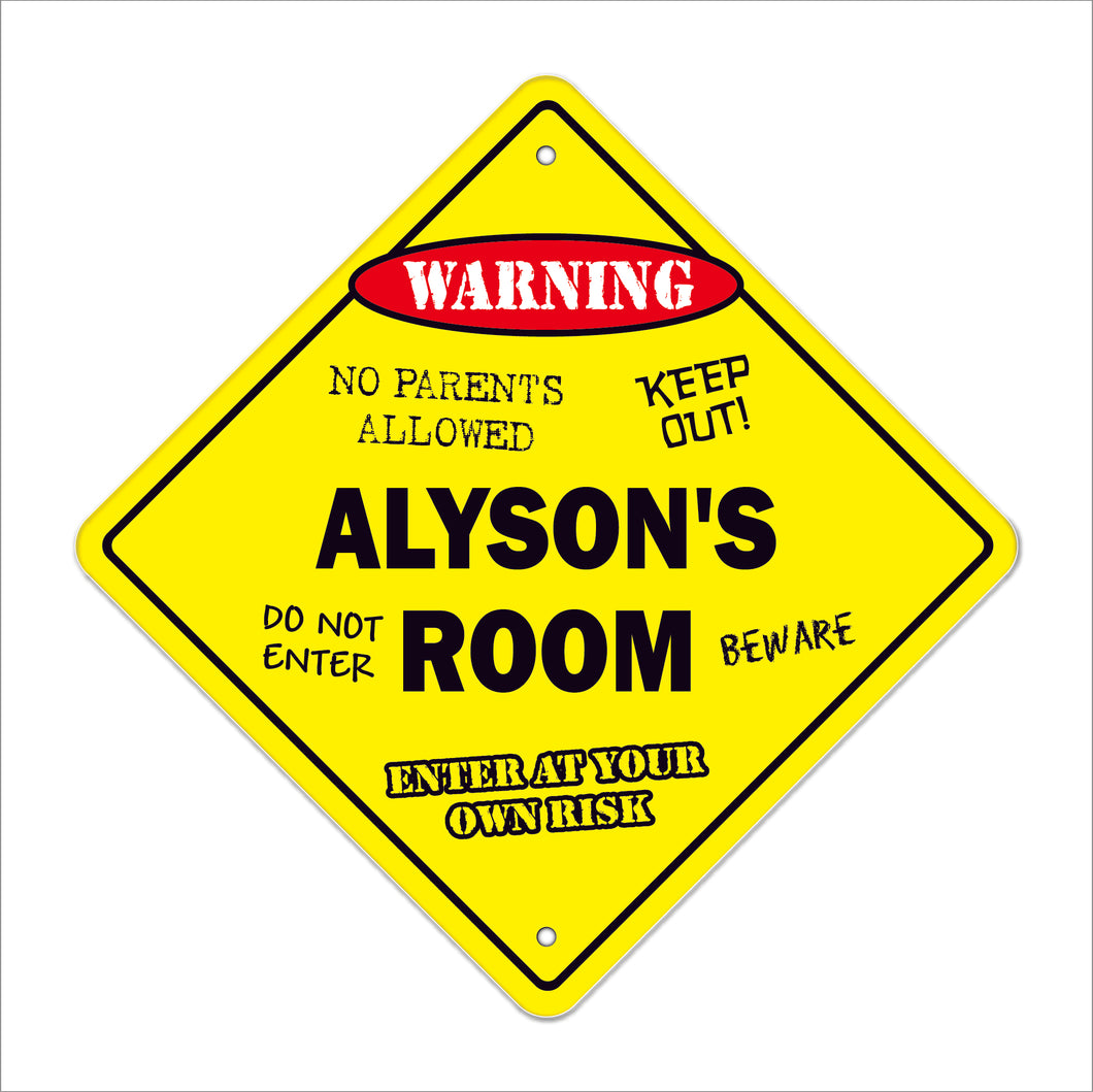 Alyson's Room Sign