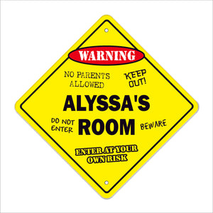 Alyssa's Room Sign