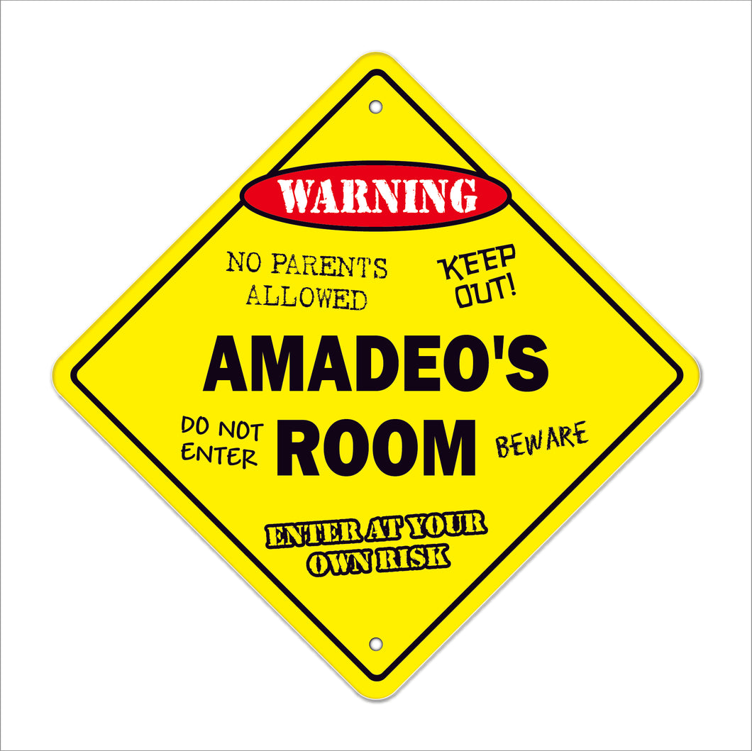 Amadeo's Room Sign