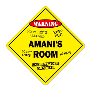 Amani's Room Sign