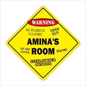 Amina's Room Sign