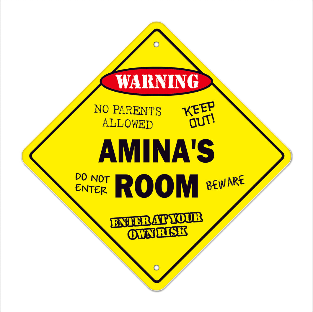 Amina's Room Sign