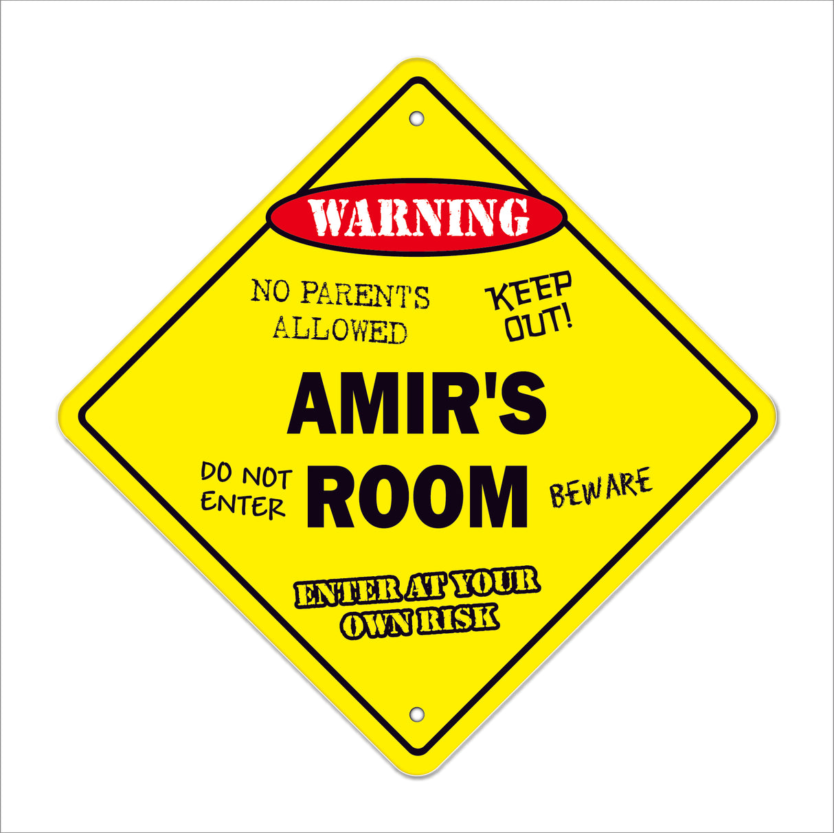 Amir's Room Sign