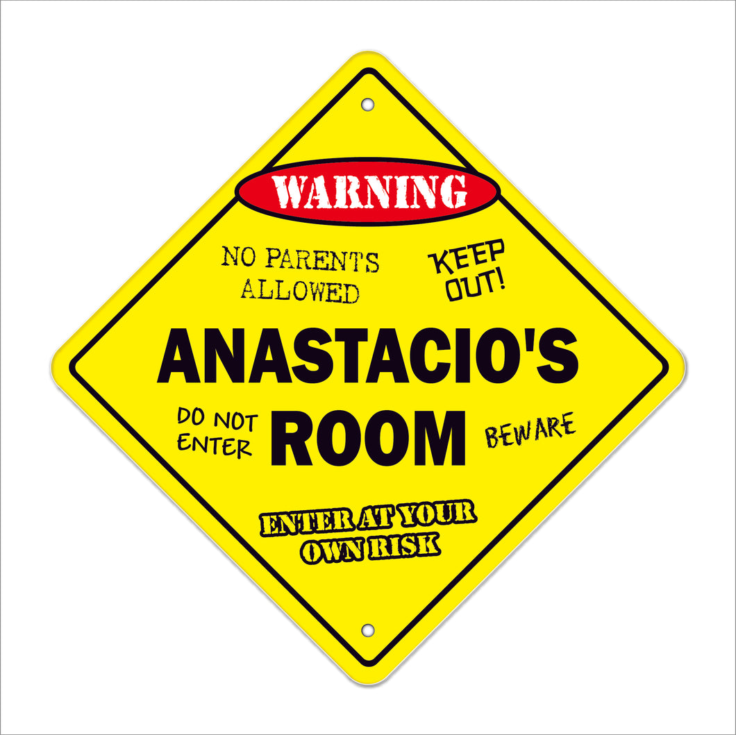 Anastacio's Room Sign