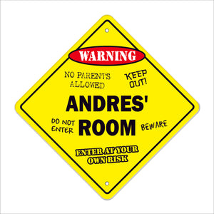 Andres' Room Sign