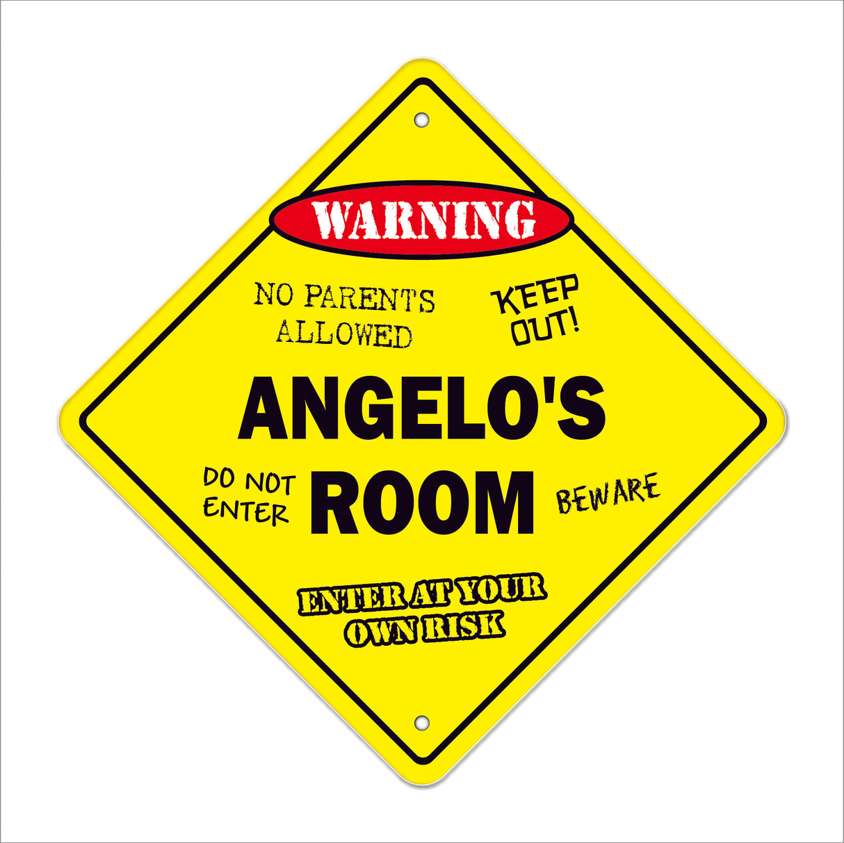 Angelo's Room Sign