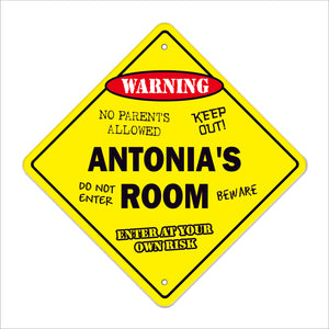 Antonia's Room Sign