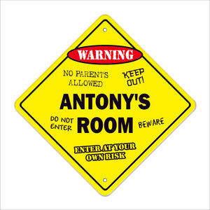 Antony's Room Sign