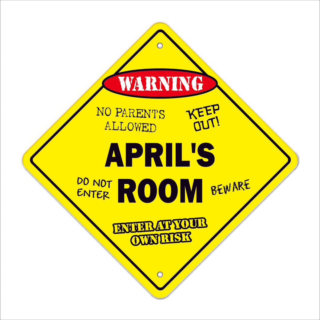 April's Room Sign