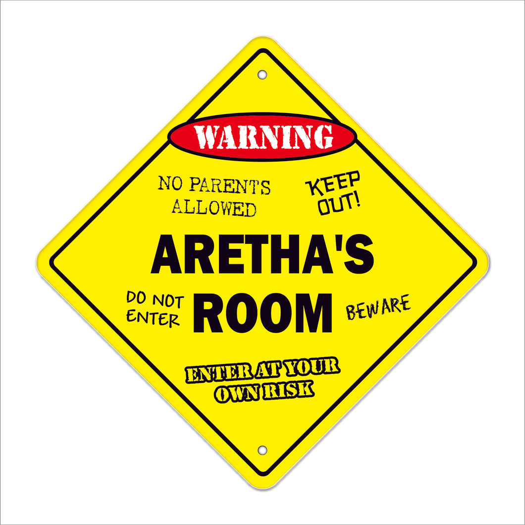 Aretha's Room Sign