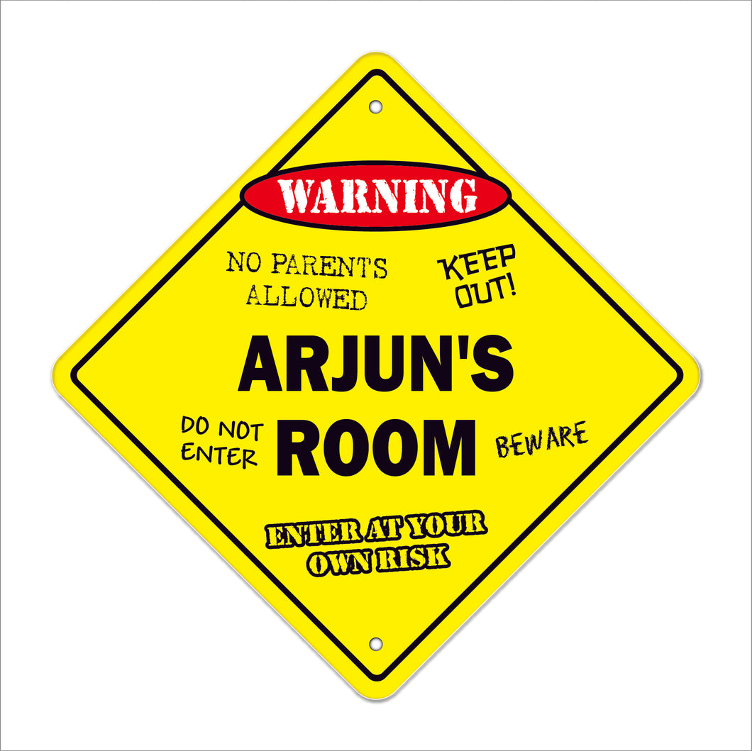 Arjun's Room Sign