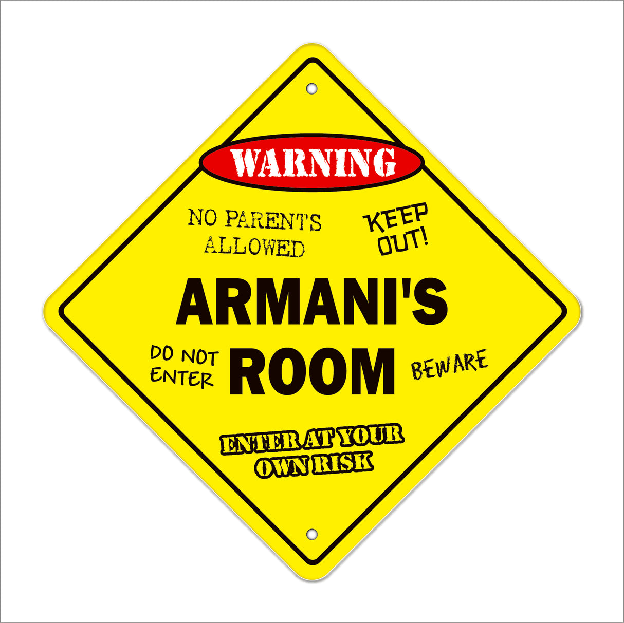 Armani's Room Sign