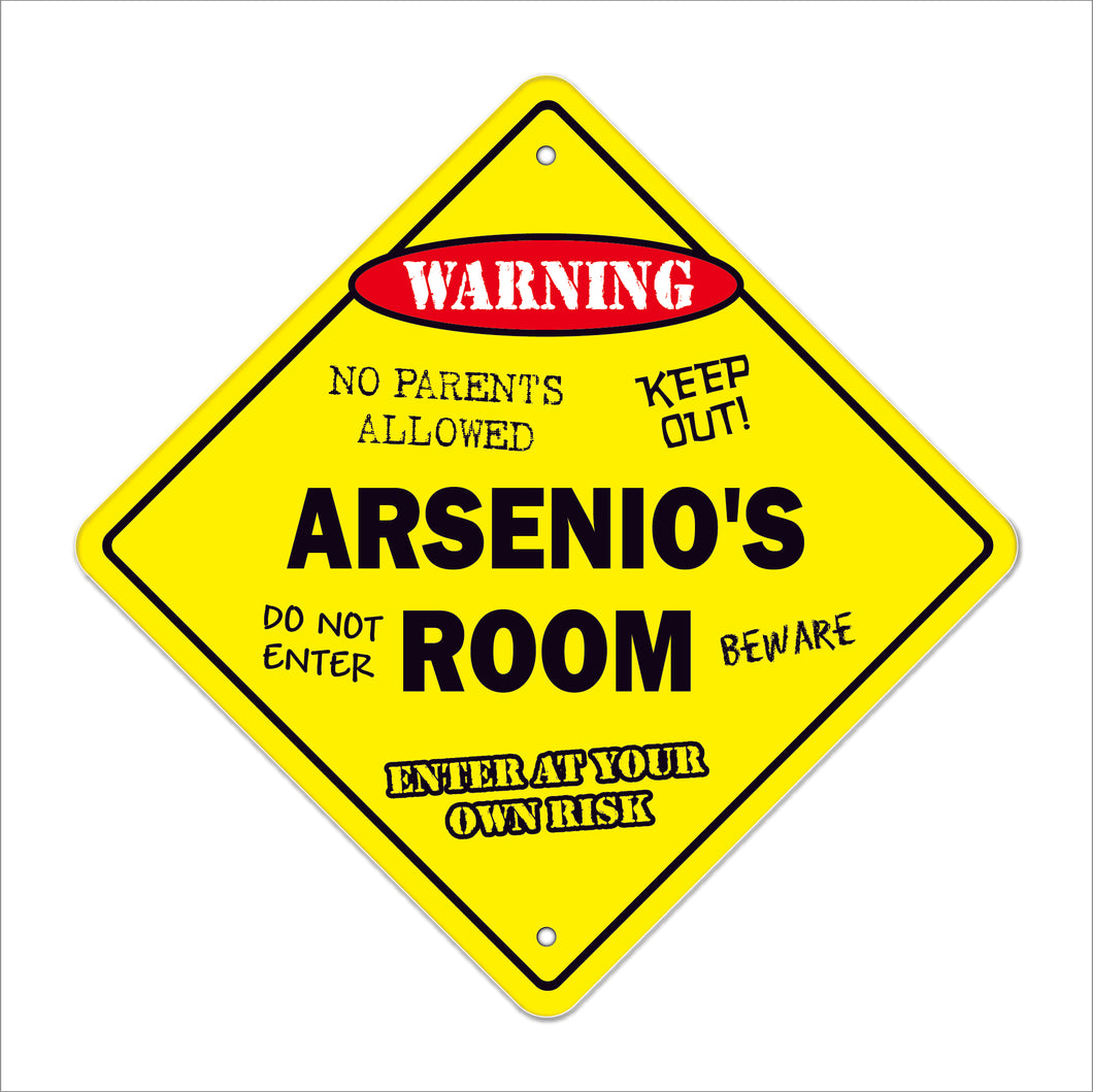 Arsenio's Room Sign