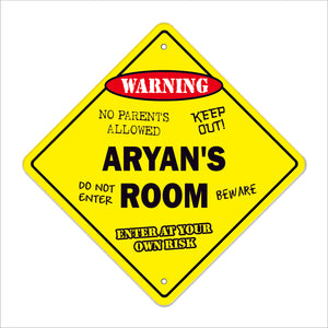 Aryan's Room Sign