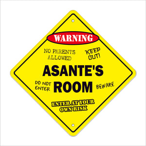 Asante's Room Sign