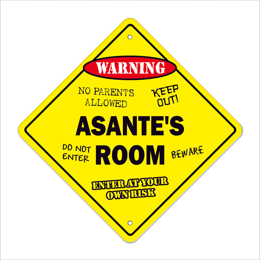 Asante's Room Sign