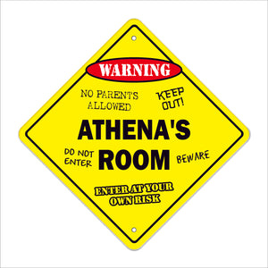 Athena's Room Sign