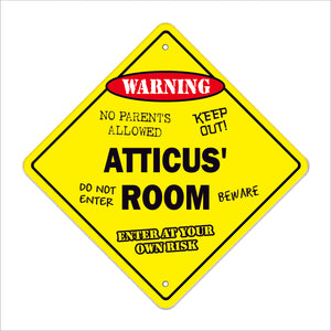 Atticus' Room Sign