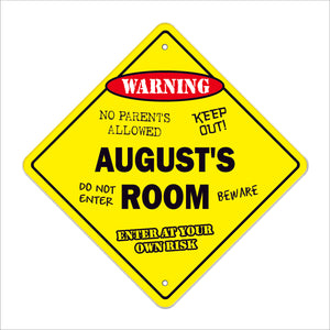 August's Room Sign