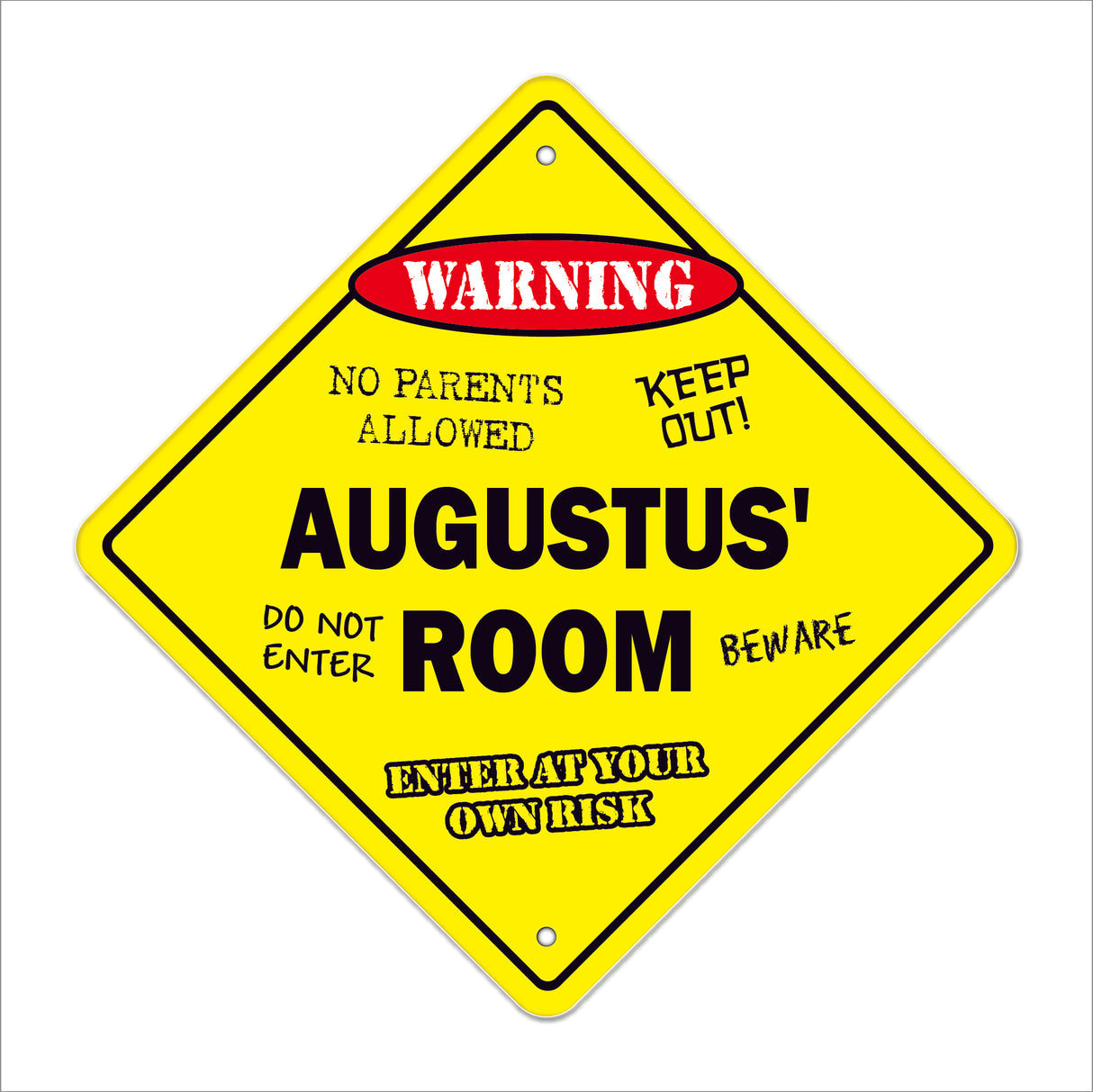 Augustus' Room Sign