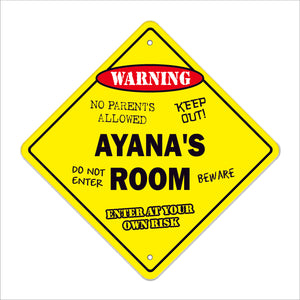 Ayana's Room Sign