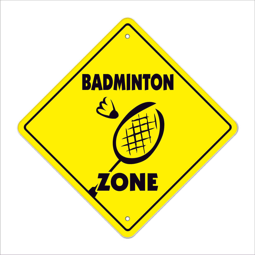 Badminton Crossing Sign
